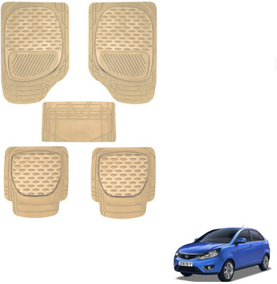 AuTO ADDiCT Rubber, PVC Standard Mat For  Tata Zest(Beige)