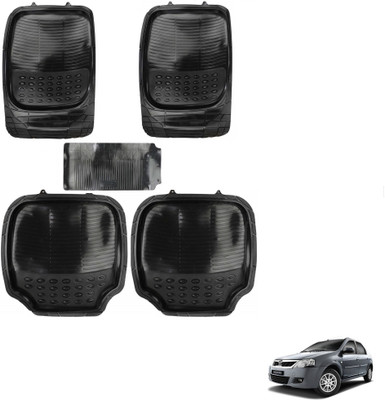 AuTO ADDiCT Rubber, PVC Standard Mat For  Mahindra Verito(Black)