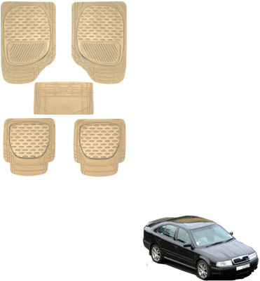 AuTO ADDiCT Rubber, PVC Standard Mat For  Skoda Octavia(Beige)