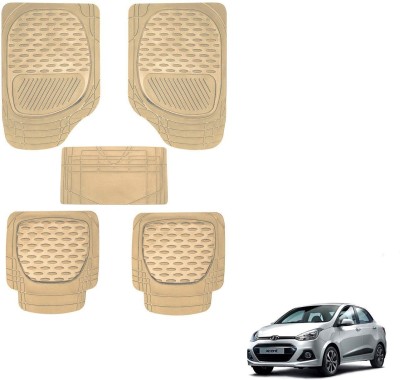 AuTO ADDiCT Rubber, PVC Standard Mat For  Hyundai Xcent(Beige)