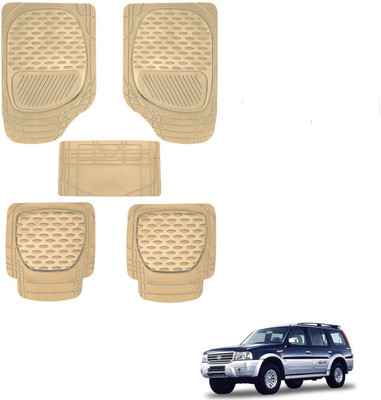 AuTO ADDiCT Rubber, PVC Standard Mat For  Ford Endeavour(Beige)
