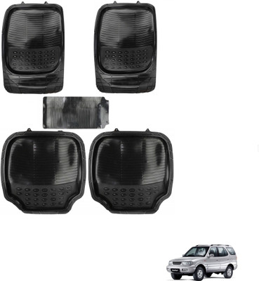AuTO ADDiCT Rubber, PVC Standard Mat For  Tata Safari Dicor(Black)