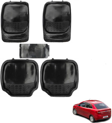 AuTO ADDiCT Rubber, PVC Standard Mat For  Ford Aspire(Black)