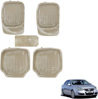 AuTO ADDiCT PVC Standard Mat For  Volkswagen Jetta(Beige)