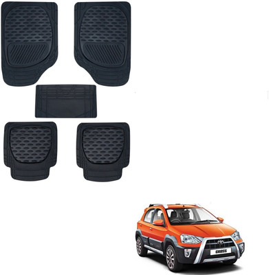 KOZDIKO Rubber Standard Mat For  Toyota Etios Cross(Black)
