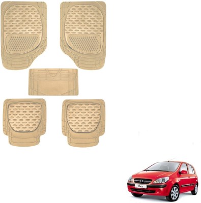 AuTO ADDiCT Rubber, PVC Standard Mat For  Hyundai Getz(Beige)