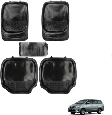 AuTO ADDiCT Rubber, PVC Standard Mat For  Toyota Innova(Black)