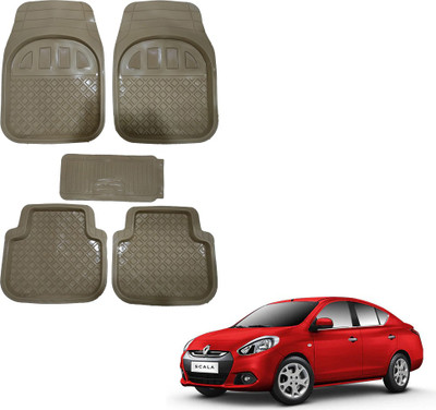 Oshotto Rubber Standard Mat For  Renault Scala(Beige)