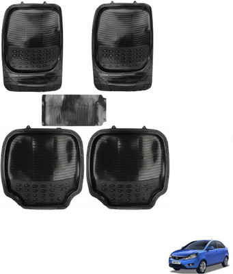 AuTO ADDiCT Rubber, PVC Standard Mat For  Tata Zest(Black)