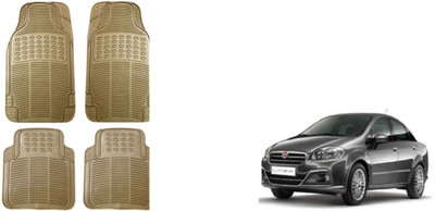 Auto Oprema Rubber Standard Mat For  Fiat Linea(Beige)