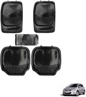 AuTO ADDiCT Rubber, PVC Standard Mat For  Hyundai i20(Black)