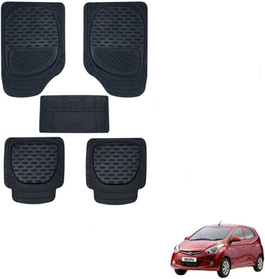 AuTO ADDiCT Rubber, PVC Standard Mat For  Hyundai Eon(Black)