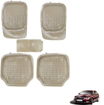 AuTO ADDiCT PVC Standard Mat For  Skoda Superb(Beige)