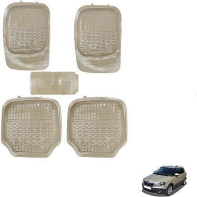AuTO ADDiCT PVC Standard Mat For  Skoda Fabia(Beige)