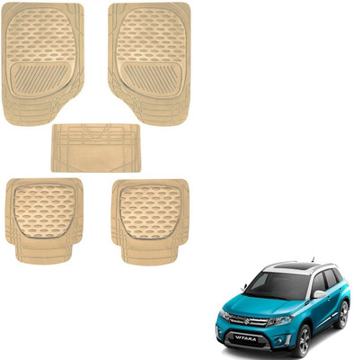 AuTO ADDiCT Rubber, PVC Standard Mat For  Maruti Suzuki Vitara Brezza(Beige)