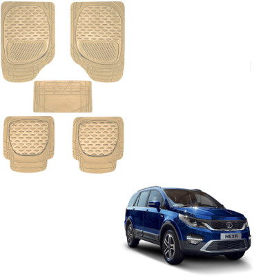 AuTO ADDiCT Rubber, PVC Standard Mat For  Tata Hexa(Beige)