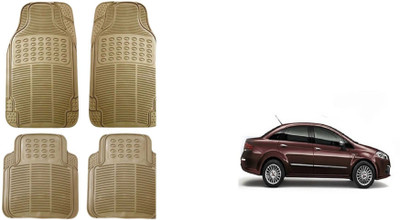 Auto Oprema Rubber Standard Mat For  Fiat Linea Classic(Beige)