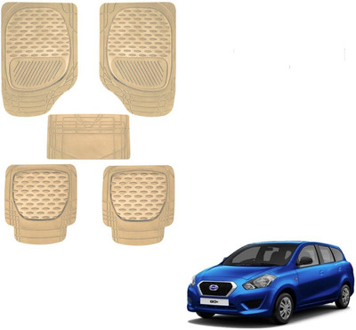 AuTO ADDiCT Rubber, PVC Standard Mat For  Datsun Go+(Beige)