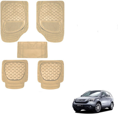 AuTO ADDiCT Rubber, PVC Standard Mat For  Honda CR-V(Beige)
