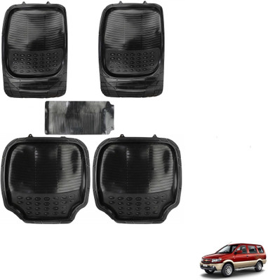 AuTO ADDiCT Rubber, PVC Standard Mat For  Chevrolet Tavera(Black)