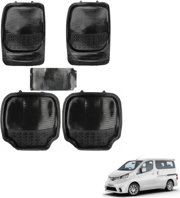 AuTO ADDiCT Rubber, PVC Standard Mat For  Nissan Evalia(Black)