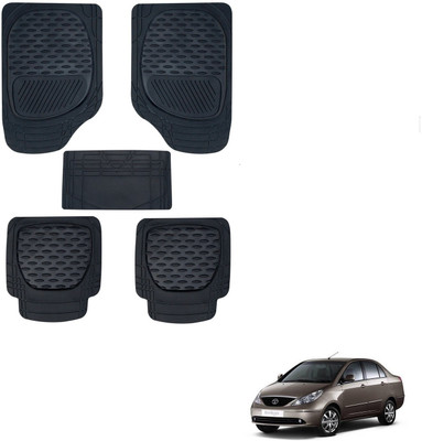 KOZDIKO Rubber Standard Mat For  Tata Indigo(Black)