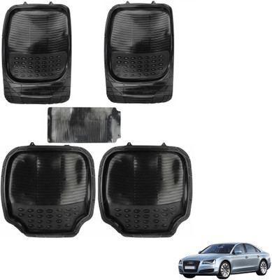 AuTO ADDiCT Rubber, PVC Standard Mat For  Audi A8(Black)