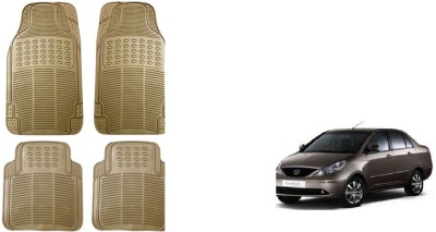 Auto Oprema Rubber Standard Mat For  Tata Indigo CS(Beige)