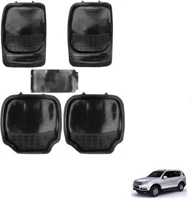 AuTO ADDiCT Rubber, PVC Standard Mat For  Mahindra Rexton(Black)