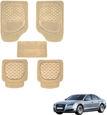 AuTO ADDiCT Rubber, PVC Standard Mat For  Audi A8(Beige)