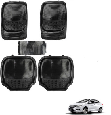 AuTO ADDiCT Rubber, PVC Standard Mat For  Honda New City(Black)