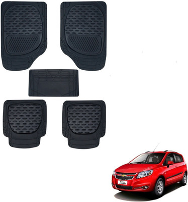 KOZDIKO Rubber Standard Mat For  Chevrolet Sail Hatchback(Black)