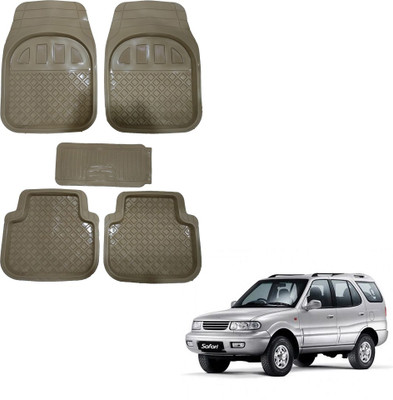 Oshotto Rubber Standard Mat For  Tata Safari(Beige)