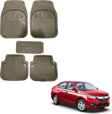Oshotto Rubber Standard Mat For  Honda Amaze(Beige)