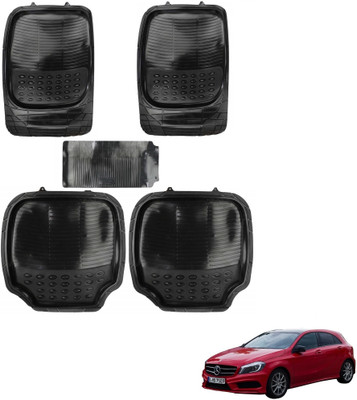 AuTO ADDiCT Rubber, PVC Standard Mat For  Mercedes Benz A-Class(Black)