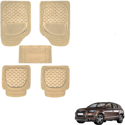 AuTO ADDiCT Rubber, PVC Standard Mat For  Audi Q7(Beige)