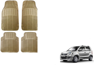 Auto Oprema Rubber Standard Mat For  Maruti Suzuki Wagon R 1.0(Beige)