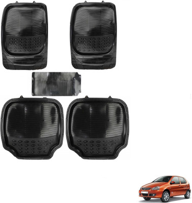 AuTO ADDiCT Rubber, PVC Standard Mat For  Tata Indica(Black)