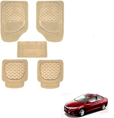 AuTO ADDiCT Rubber, PVC Standard Mat For  Honda New City(Beige)