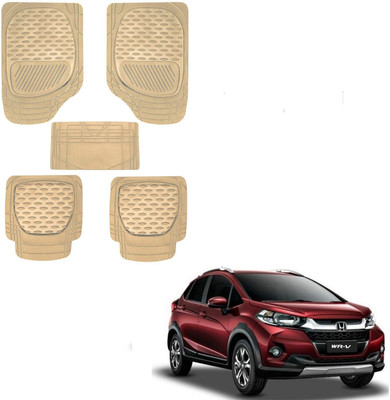 AuTO ADDiCT Rubber, PVC Standard Mat For  Honda WRV(Beige)