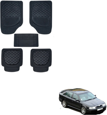 AuTO ADDiCT Rubber, PVC Standard Mat For  Skoda Octavia(Black)