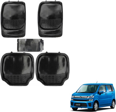 AuTO ADDiCT Rubber, PVC Standard Mat For  Maruti Suzuki WagonR(Black)