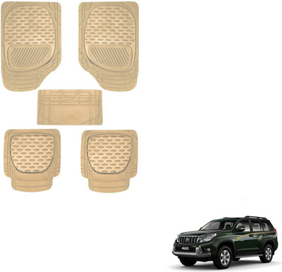AuTO ADDiCT Rubber, PVC Standard Mat For  Toyota Land Cruiser Prado(Beige)