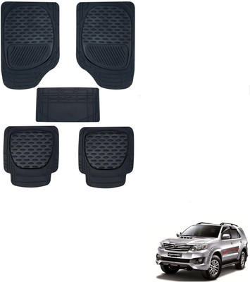 KOZDIKO Rubber Standard Mat For  Toyota Fortuner(Black)