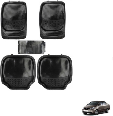AuTO ADDiCT Rubber, PVC Standard Mat For  Tata Indigo(Black)