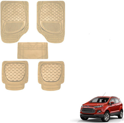 AuTO ADDiCT Rubber, PVC Standard Mat For  Ford Ecosport(Beige)
