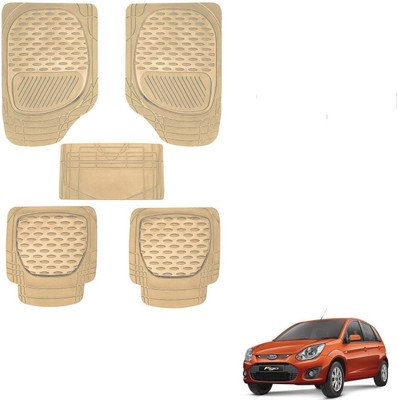 AuTO ADDiCT Rubber, PVC Standard Mat For  Ford Figo(Beige)
