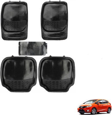 AuTO ADDiCT Rubber, PVC Standard Mat For  Honda Jazz(Black)
