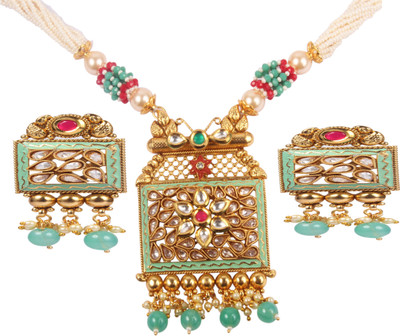 Shiv Jewels Alloy Gold-plated Multicolor Jewellery Set(Pack of 1)