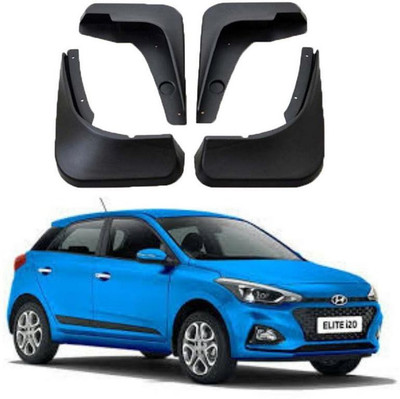 Sitwell Front Mud Guard, Rear Mud Guard For Hyundai Elite i20 2018(Black)